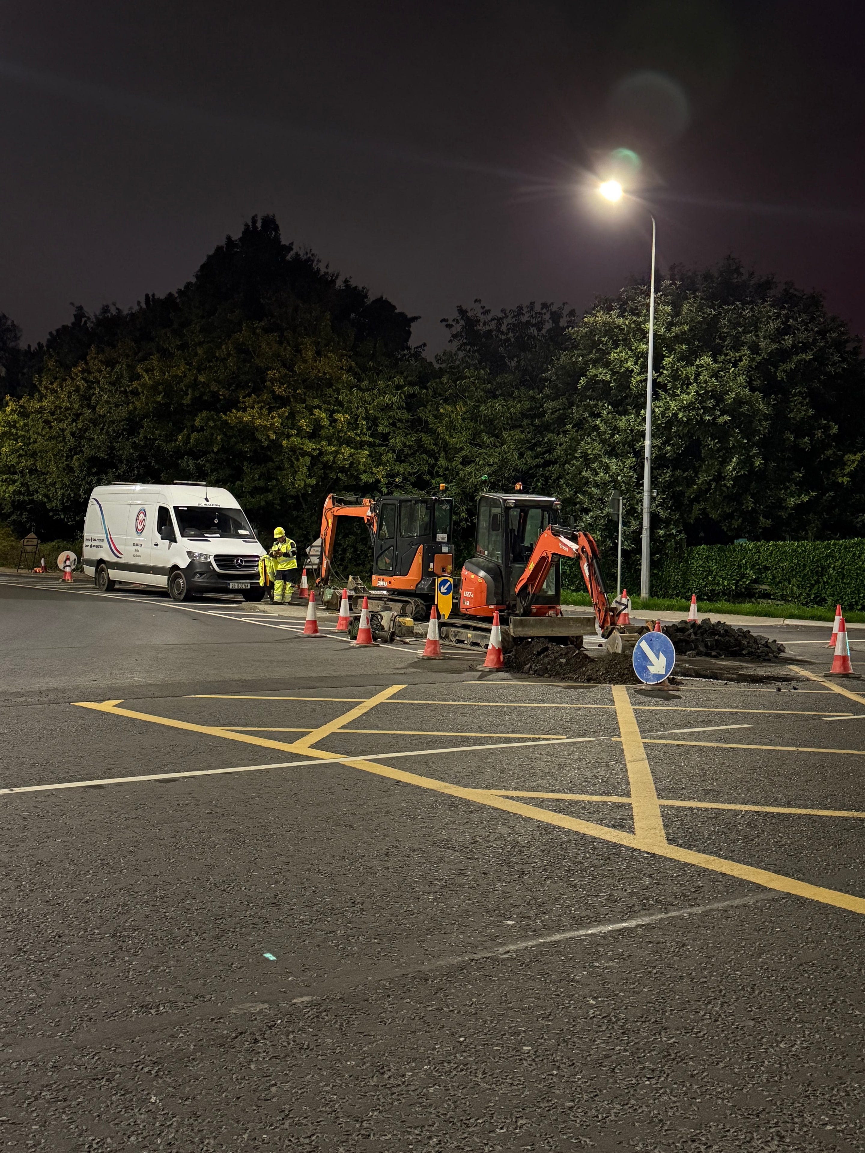 Civil engineering site works